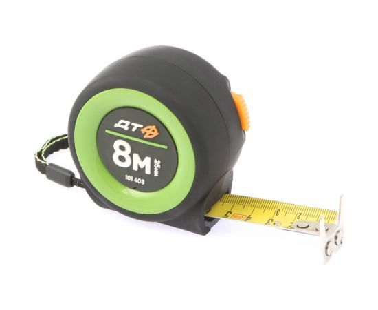 Рулетка Дело Техники в обрезиненном корпусе Компакт 8м×25мм 101408 