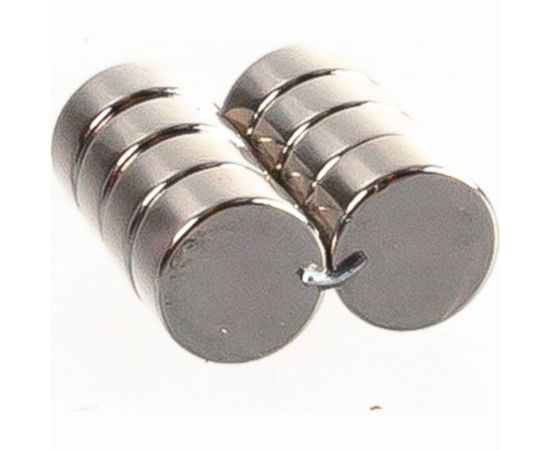 Неодимовый магнит Forceberg диск 10x5 мм, 10 шт. 9-1212240-010 