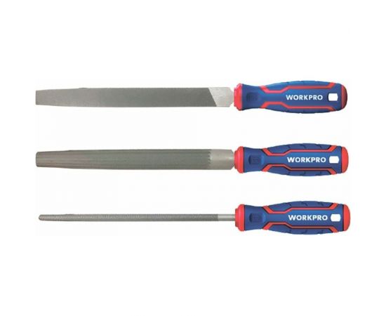 Набор напильников по дереву WORKPRO 200 мм, 3 шт. WP201703 