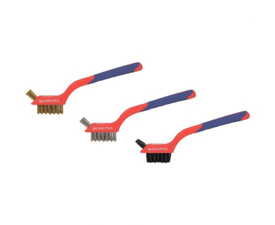 Набор корщеток WORKPRO нержавеющая сталь, медь, нейлон 3 шт WP253005 