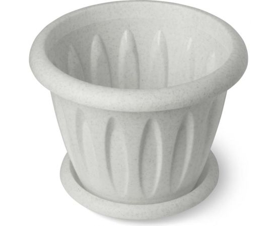 Горшок для растений с поддоном Martika Фелиция мрамор, 10.4 л, диам. 320 мм С106М 