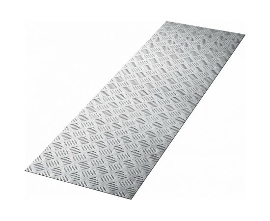 Алюминиевый рифленый лист ЗУБР квинтет, 300x1200x1.5 мм 53831 