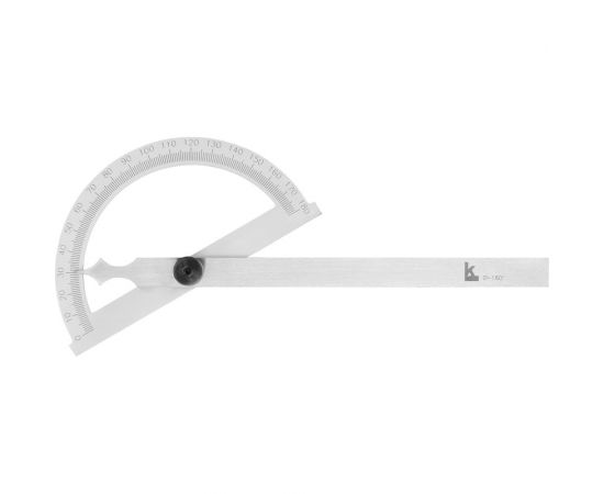 Угломер Калиброн нониусный 0-180гр. 120х150мм, 1гр. транспортир ГРСИ №83810-21 1032778 