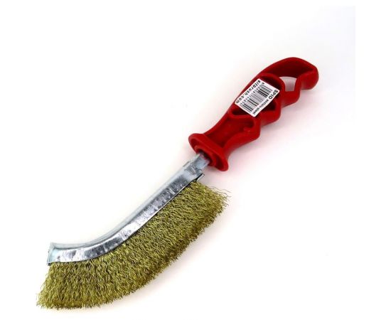 Ручная универсальная корщетка SIT 245x135, ворс гофрированная латунированная сталь 0,30 0010 