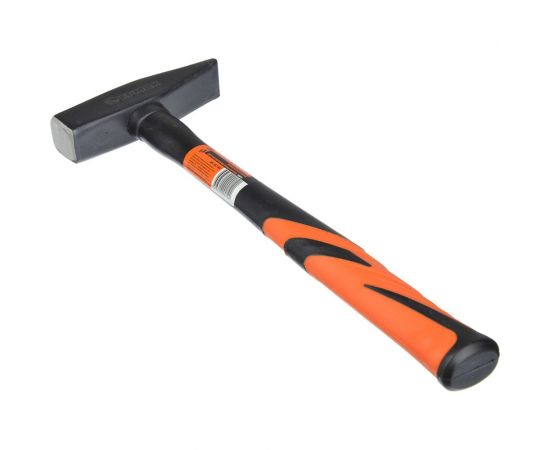 Кованый молоток ЕРМАК с фиберглассовой двухкомпонентной ручкой 400г 662-002 – изображение 2