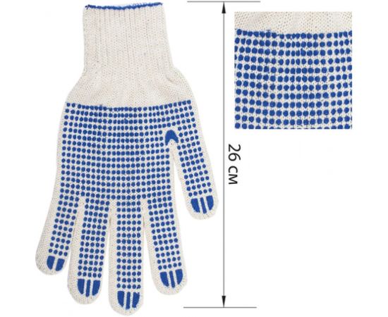 Хлопчатобумажные перчатки ЛАЙМА 7 класс, 5 пар 604472 – изображение 2