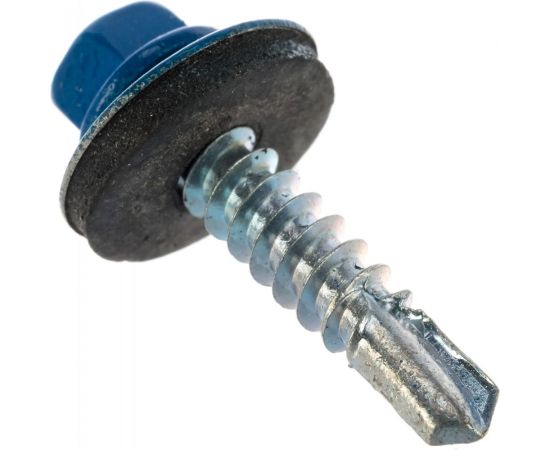 Кровельный саморез крепежная техника синий RAL 5005, 5.5х25 мм, 250 шт 420388 БК – изображение 2