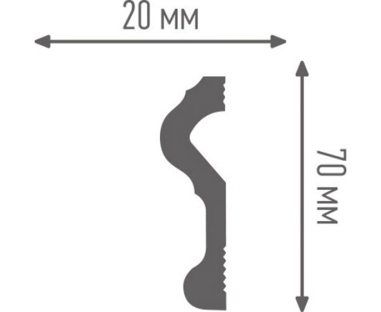 Молдинг ПЛИНТЭКС M 70/20 14607173946192 – изображение 2