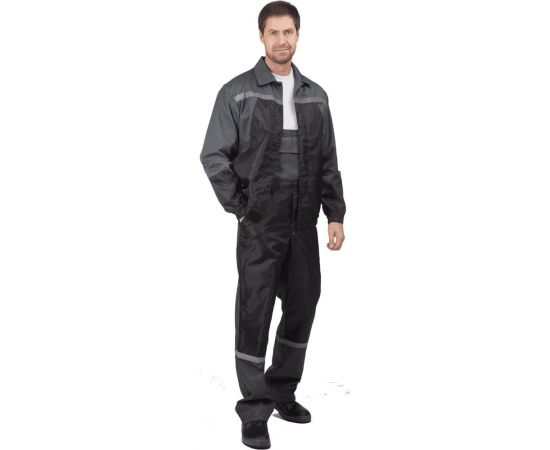 Костюм ГК Спецобъединение АВТОМОЙЩИК серый/чёрный, р.104-108, рост 182-188 Кос 590/104/182 – изображение 2