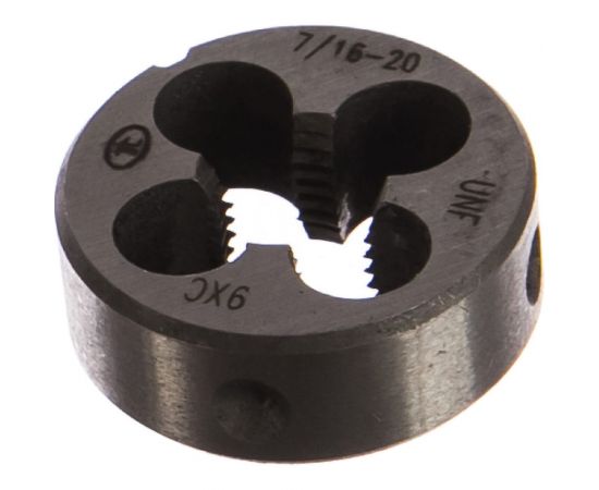 Дюймовая плашка ТехноСталь 7/16"-20 UNF 60 9ХС t254063 – изображение 2