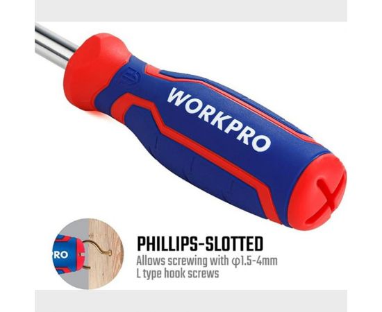 Отвертка 6 в 1 WORKPRO WP221046 – изображение 2