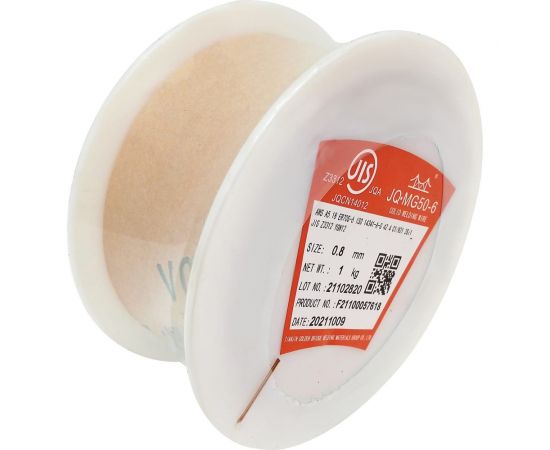 Проволока сварочная омедненная JQ.MG50-6/ER70S-6 0.8 мм, 1 кг GOLDEN BRIDGE 132 – изображение 2