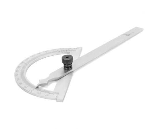 Угломер Калиброн нониусный 0-180гр. 120х150мм, 1гр. транспортир ГРСИ №83810-21 1032778 – изображение 2