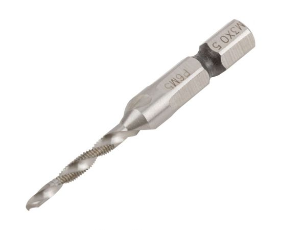 Сверло-Метчик комбинированное метрическое (16х54 мм; М3х0.5 мм) FIT 70900 – изображение 3