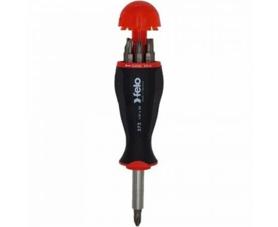 Отвертка Felo с магнитным держателем, с набором бит SL, PH, PZ 8шт 37310805 – изображение 3