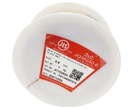 Проволока сварочная омедненная JQ.MG50-6/ER70S-6 0.8 мм, 1 кг GOLDEN BRIDGE 132 – изображение 3