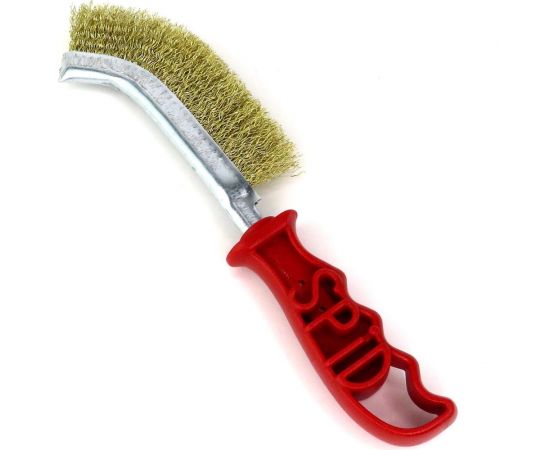 Ручная универсальная корщетка SIT 245x135, ворс гофрированная латунированная сталь 0,30 0010 – изображение 4