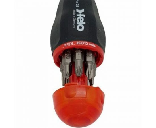 Отвертка Felo с магнитным держателем, с набором бит SL, PH, PZ 8шт 37310805 – изображение 5