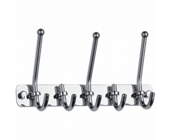 Настенные крючки для полотенец HAIBA для ванной и кухни, металлические, хром HB201-5 540054 