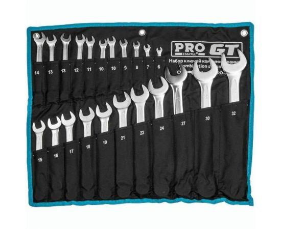 Набор комбинированных ключей STARTUL 6-32 мм 22 предмета PRO GT PRO-81022 