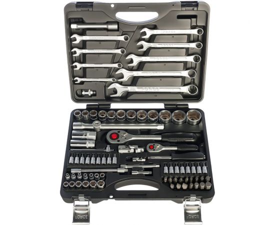 Набор инструментов FORCE 82 предмета 1/4, 1/2 SL головки 4821R 