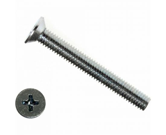 Винт КРЕП-КОМП DIN 965, потайной, цинк, 3x25 100 шт. вп325мф 