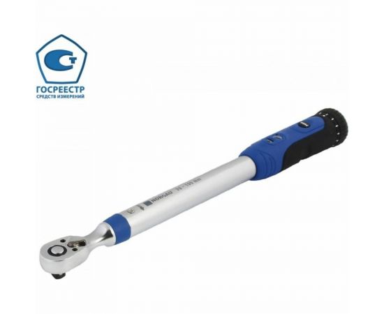 Динамометрический ключ 3/8" 20-100Нм с поверкой NORGAU NTW22-010R 051110010/П 