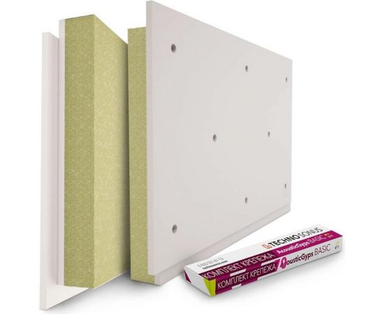 Панель с крепежом Техносонус АкустикГипс Basic 70 1,2 м x 0,6 м x 70 мм, 0,72 кв.м 1300300017 