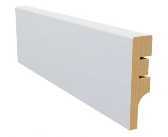 Плинтус белый МДФ Krispo 16х60х2400 мм AGIS КР-201-60 