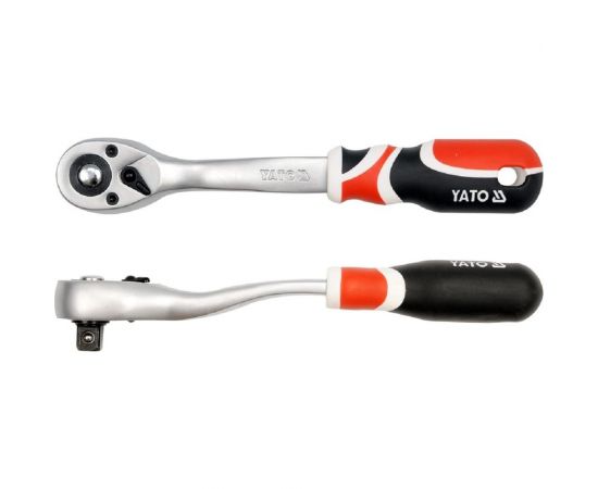 Трещотка с изогнутой ручкой YATO 3/8" YT-0731 
