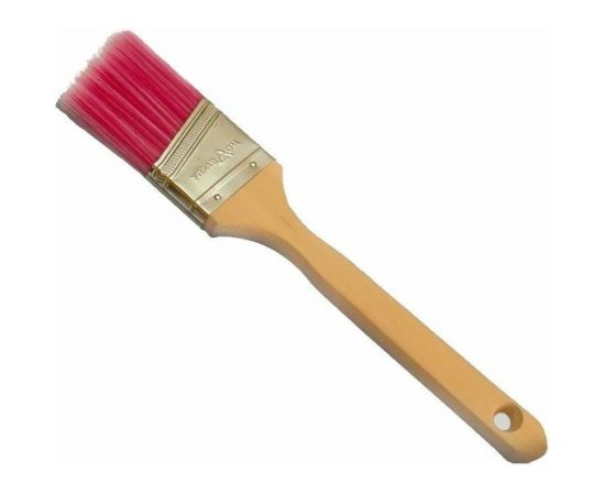 Плоская кисть Управдом со скошенной искусственной щетиной 50 мм, деревянная удлиненная ручка 4100003301 