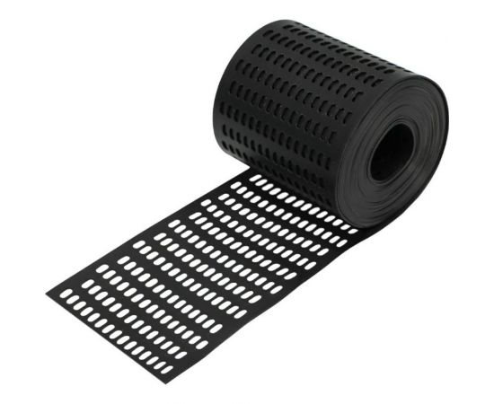 Вентиляционная карнизная лента ПРОТЭКТ высота 10 см, длина 5 м, черный ЛВ-10/5 ч 