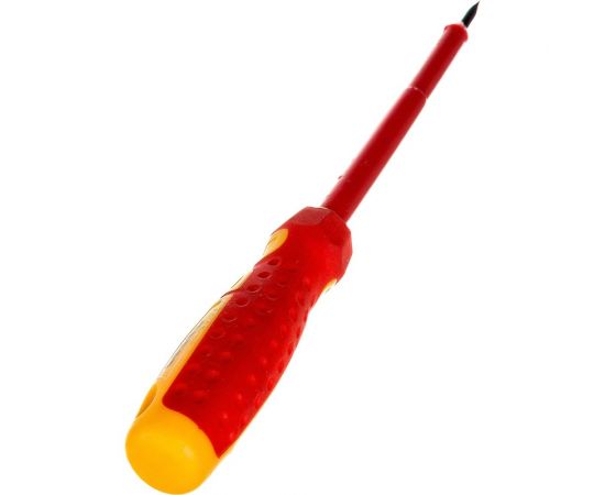 Шлицевая диэлектрическая отвертка Ladina GREPP SL3х100 мм, CrV, двухкомпонентная рукоятка 202-026 – изображение 2