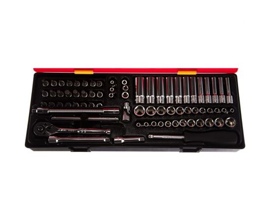 Набор шестигранных торцевых головок 1/4" в кейсе 73шт JTC-K2731 – изображение 2