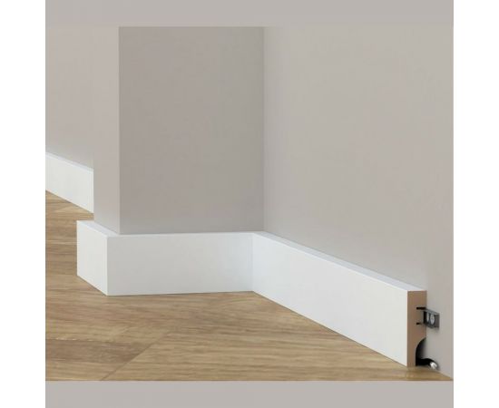 Плинтус белый МДФ Krispo 16х60х2400 мм AGIS КР-201-60 – изображение 2