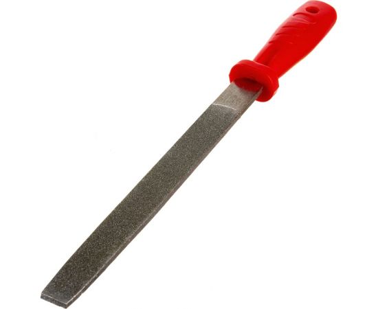 Алмазный напильник CNIC плоский остроносый 200мм р.ч. 190мм 125/100 с пластмассовой ручкой 30287 – изображение 2