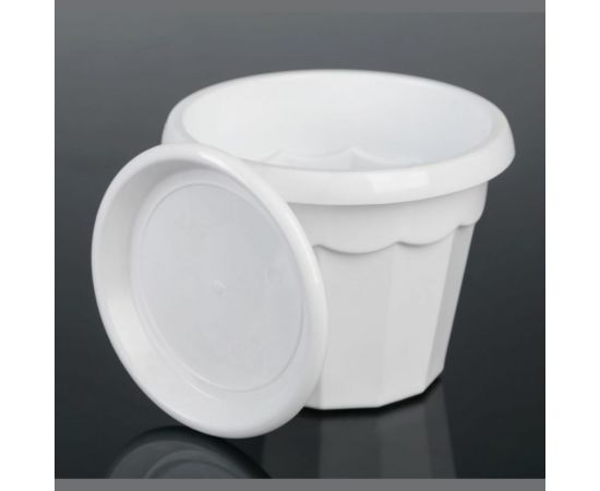 Горшок для цветов Доляна Эрика 0.7 л, белый 1345252 – изображение 2