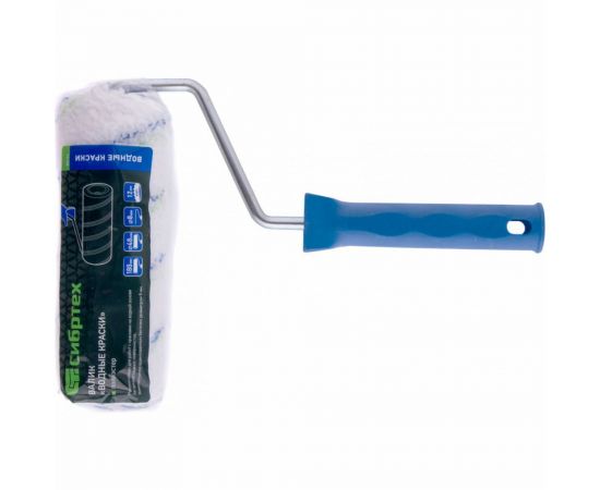 Валик 180 мм, ворс 12 мм, D - 48 мм, D ручки - 8 мм СИБРТЕХ Водные краски 80136 – изображение 3