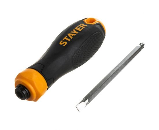 Переставная отвертка STAYER Hercules 2-in-1 80 мм PH2/SL6 2512_z02 – изображение 3