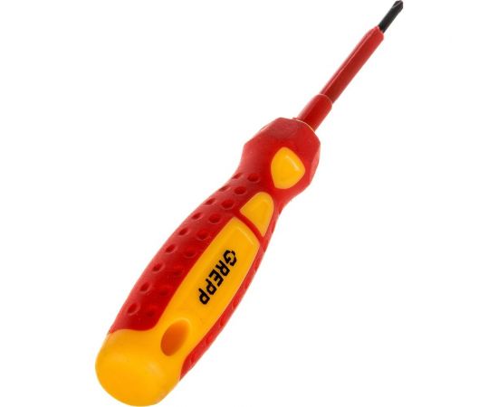 Крестовая диэлектрическая отвертка Ladina GREPP PH0х60 мм, CrV, двухкомпонентная рукоятка 202-030 – изображение 4