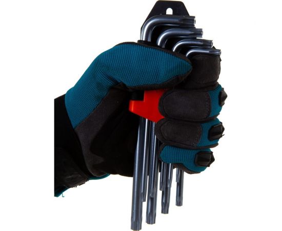 Набор имбусовых ключей HARDEN TORX, 18 см, CRV, 9 шт. 540604 – изображение 4