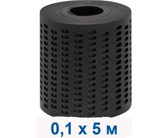 Вентиляционная карнизная лента ПРОТЭКТ высота 10 см, длина 5 м, черный ЛВ-10/5 ч – изображение 4