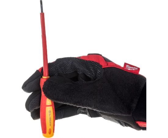 Шлицевая диэлектрическая отвертка Ladina GREPP SL3х100 мм, CrV, двухкомпонентная рукоятка 202-026 – изображение 5