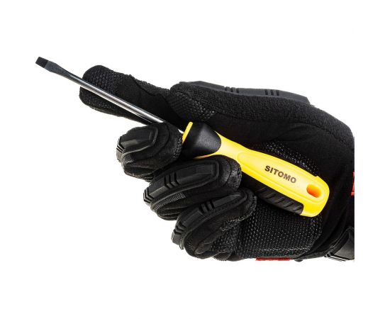 Шлицевая отвертка SITOMO SL 5х100, 200 мм CrV SIT 856486 – изображение 6