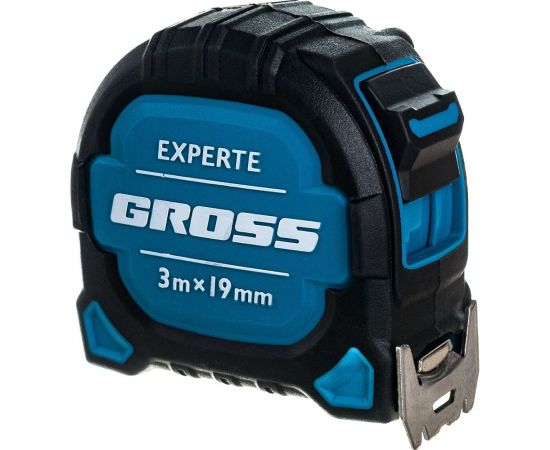 Рулетка GROSS Experte, 3 м x 19 мм, двухкомпонентный корпус, магнит, двухсторонняя разметка, нейлон 32574 – изображение 7