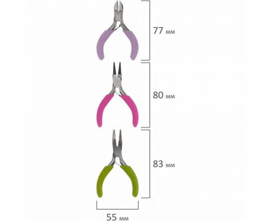 Набор инструментов Остров сокровищ круглогубцы, плоскогубцы, бокорезы, 8 см 662782 – изображение 7