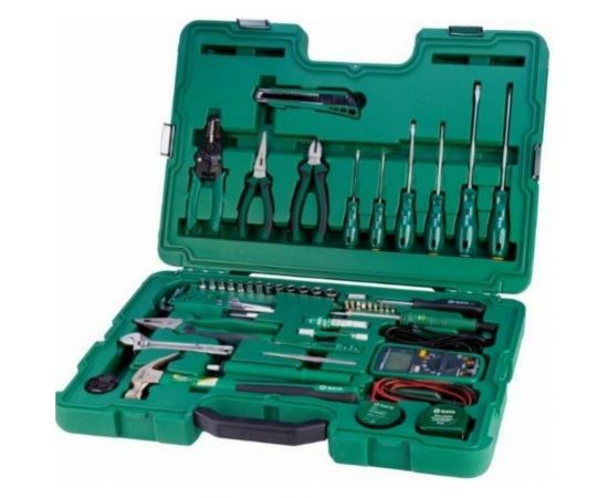 Набор инструмента Sata 61 предметов, комбинированный пласт. кейс 09536 