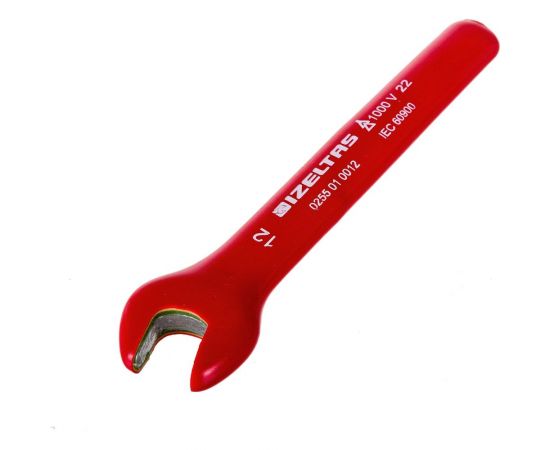 Рожковый односторонний диэлектрический ключ 1000V, 12 мм IZELTAS 0255010012 