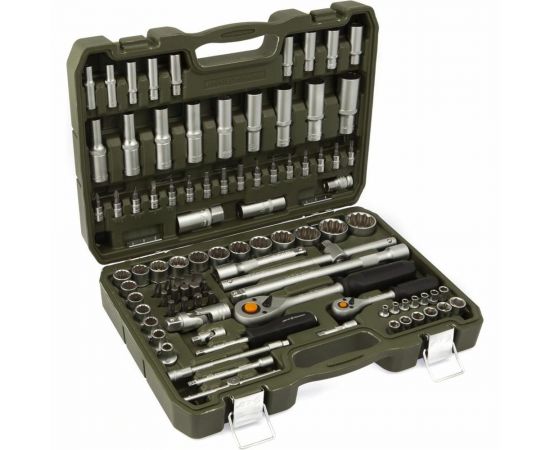 Набор двенадцатигранных головок Дело Техники 1/4"", 1/2"" с принадлежностями, 94 предмета 622794 