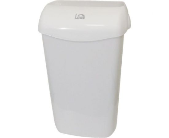 Корзина для мусора LIME 23 л, подвесная, с держателем мешка, белая 974230 